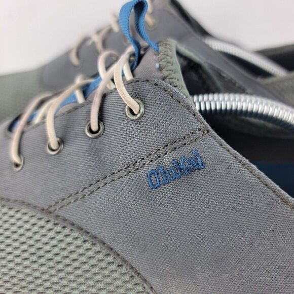 Olukai Nohea Moku Mens Size 13 Gray Casual Slip-On Boat Shoes - Picture 2 of 9